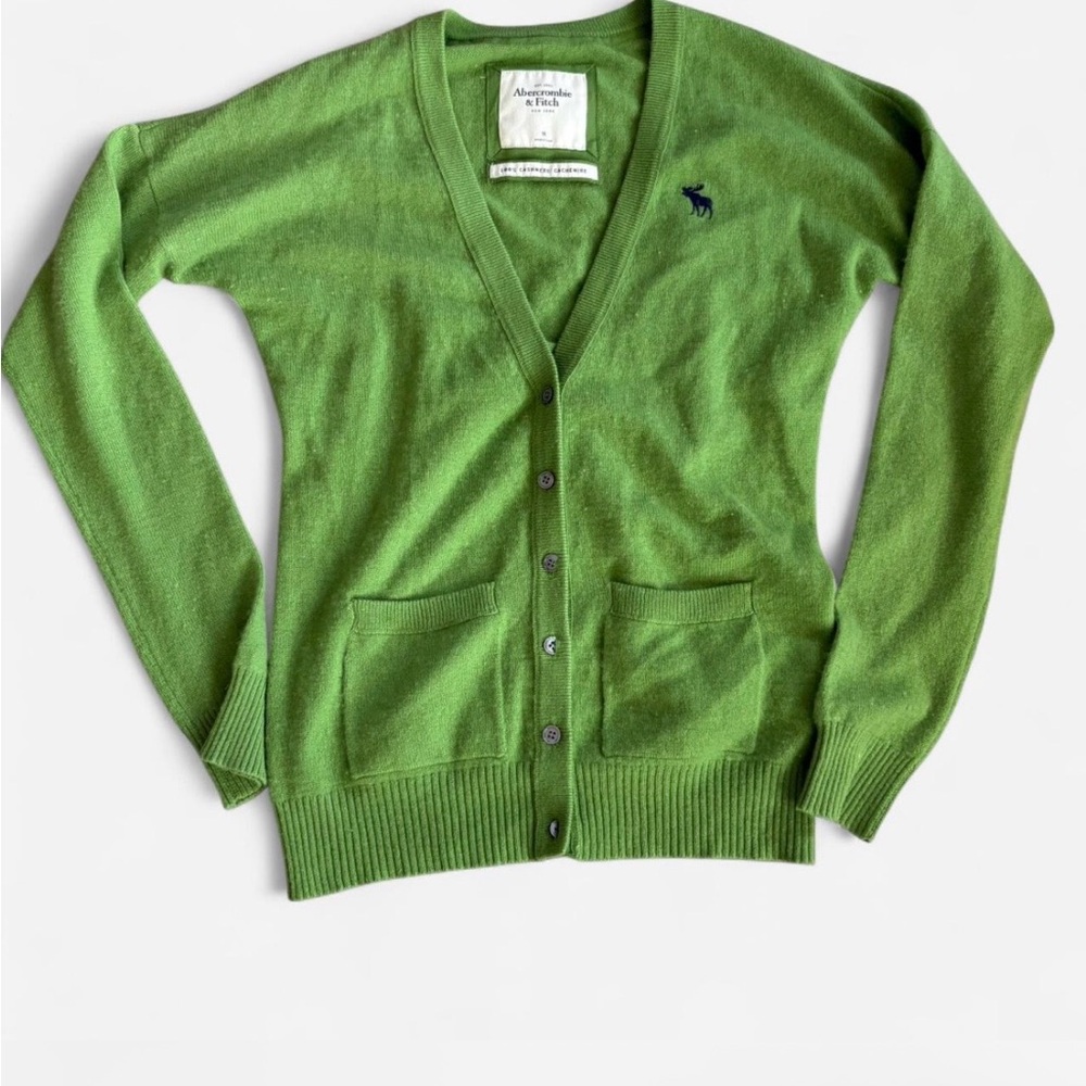 Vintage 100% cashmere Abercrombie and fitch cardigan size M